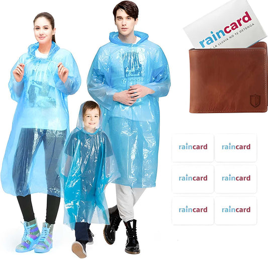 Rain Card Rain Coat for Adults (Set of 5) Multicolour